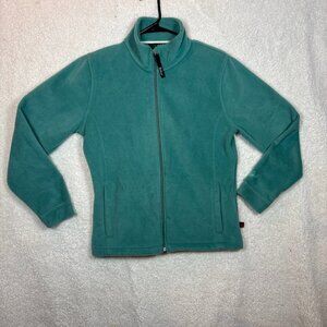 Woolrich Womens Teal Fleece Zip-Up Jacket Size S